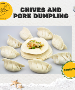 Chives & Pork Dumpling  韭菜猪肉饺子 (500g/pack, 25pcs)