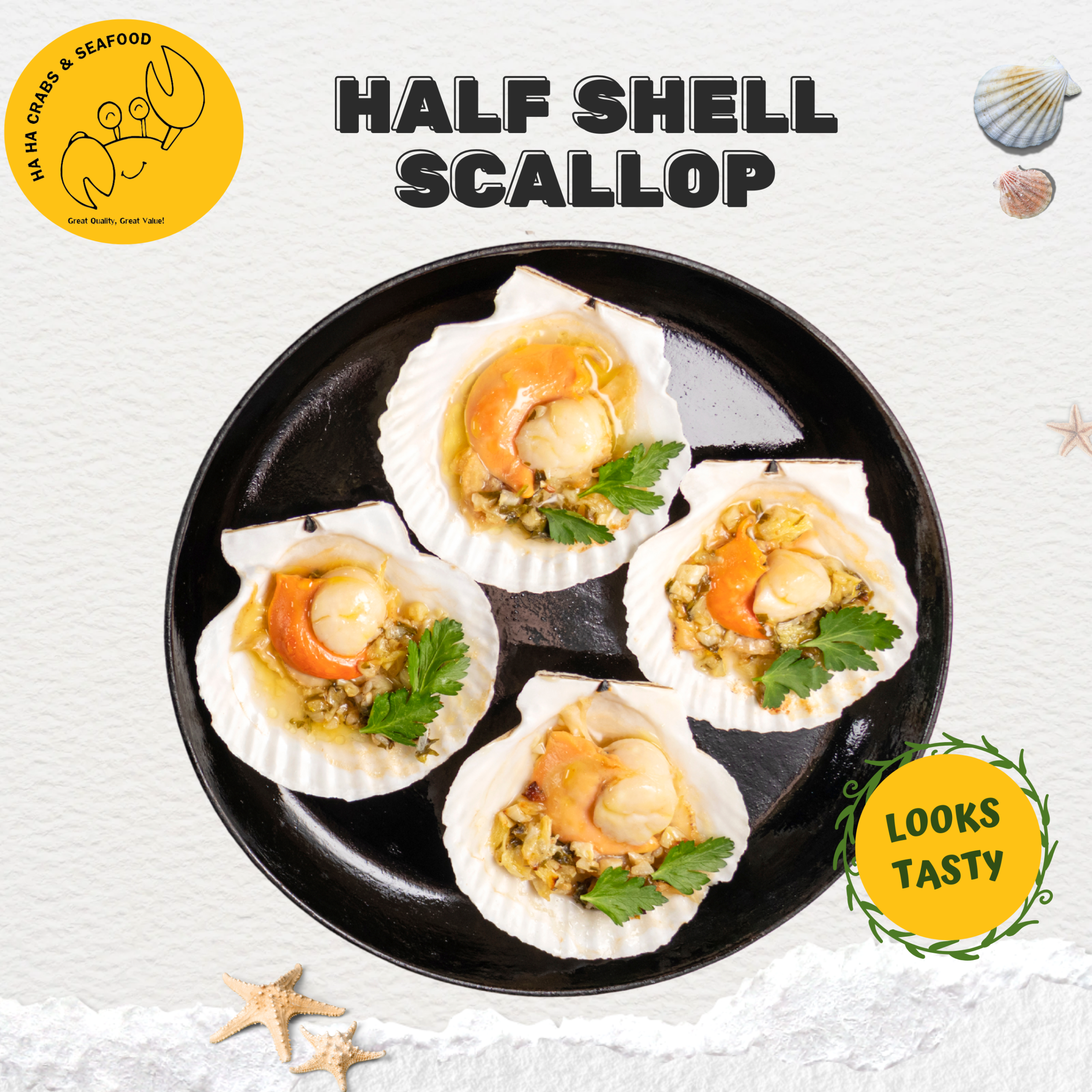 Japanese Half Shell Scallop 半边带子 (1kg/pack) - Image 4