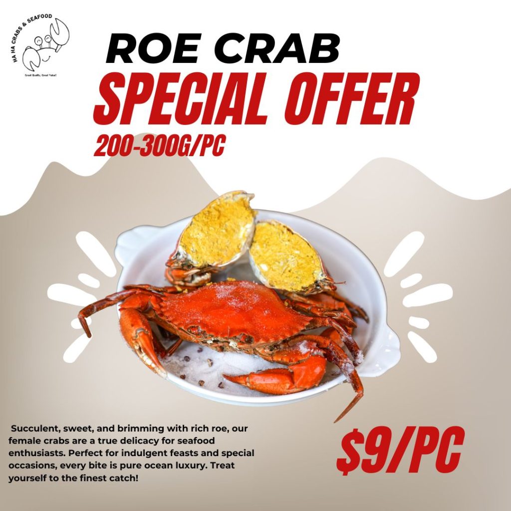 Get Yellow/ Red Roe Crab (200g-300g) Online | Island-wide Delivery In SG