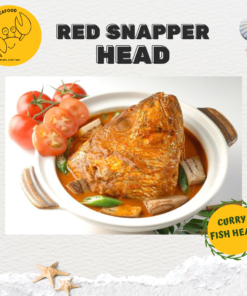Alternative view of Red Snapper Fish Head, One Side (Precut ≈600g/side)