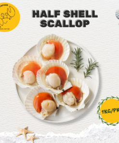 Japanese Half Shell Scallop 半边带子 (1kg/pack)