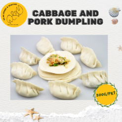Cabbage & Pork Dumpling 包菜猪肉饺子 (500g/pack, 25pcs)